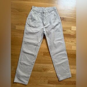 Vintage Roper Jeans Made in USA High Rise Western Tapered Leg Beige 90s